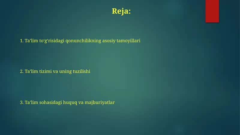 O'quvchilar huquq va majburiyatlar 1
