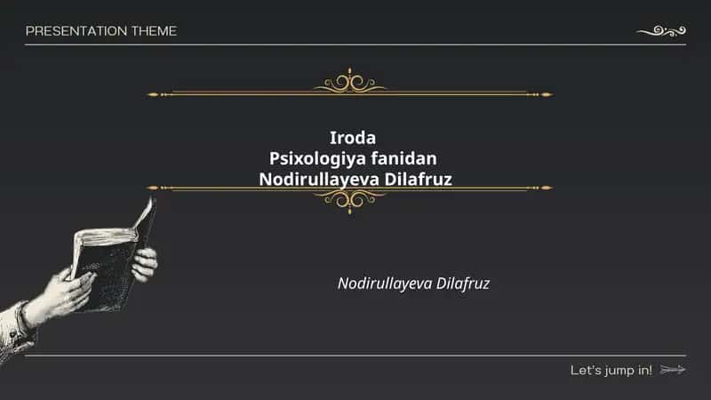 Irodaning psixologik nazariyalari 1