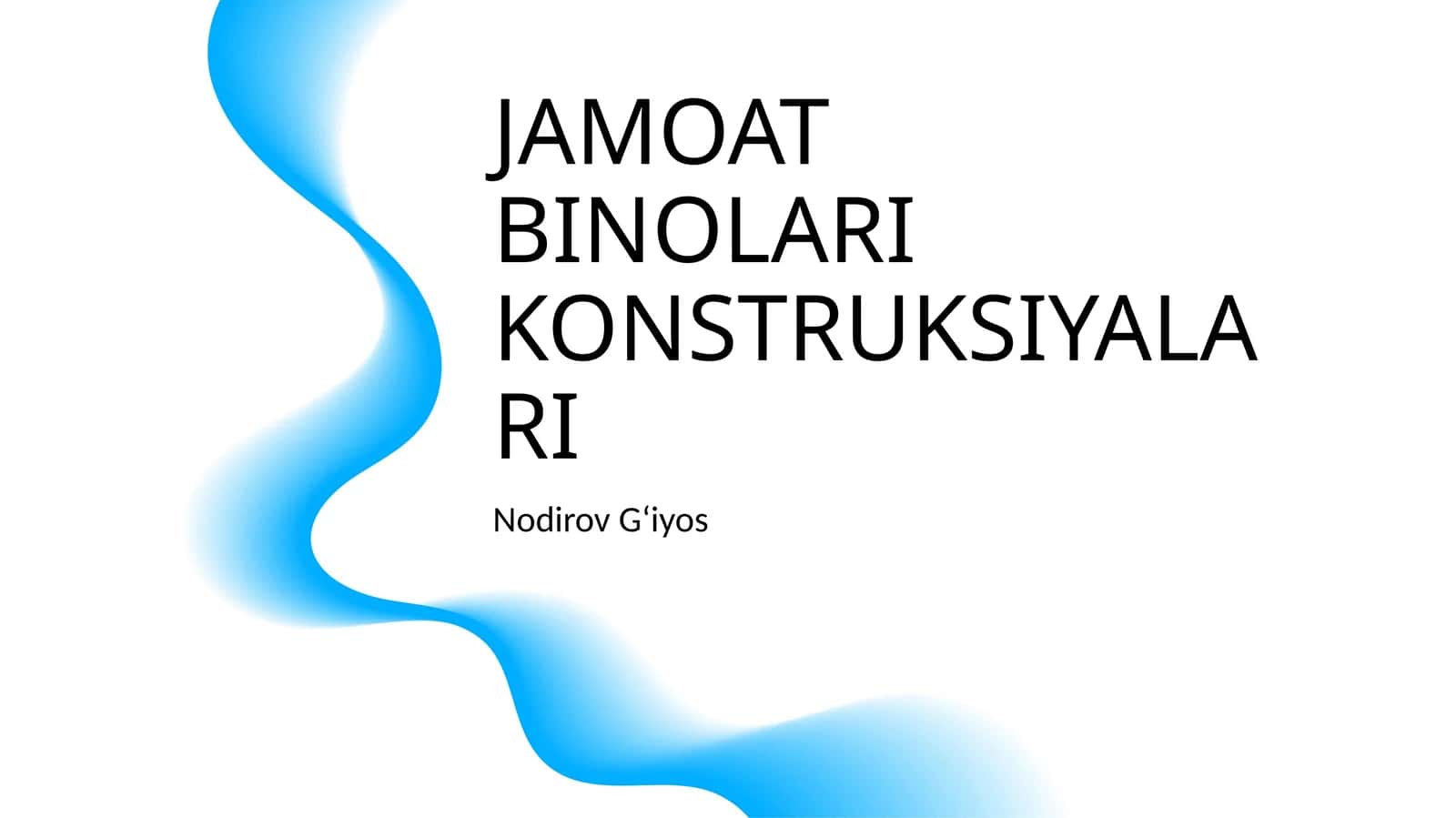 JAMOAT BINOLARI KONSTRUKSIYALARI 1