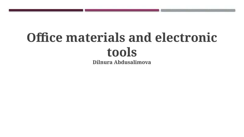 Essential Tools for the Modern Office 1