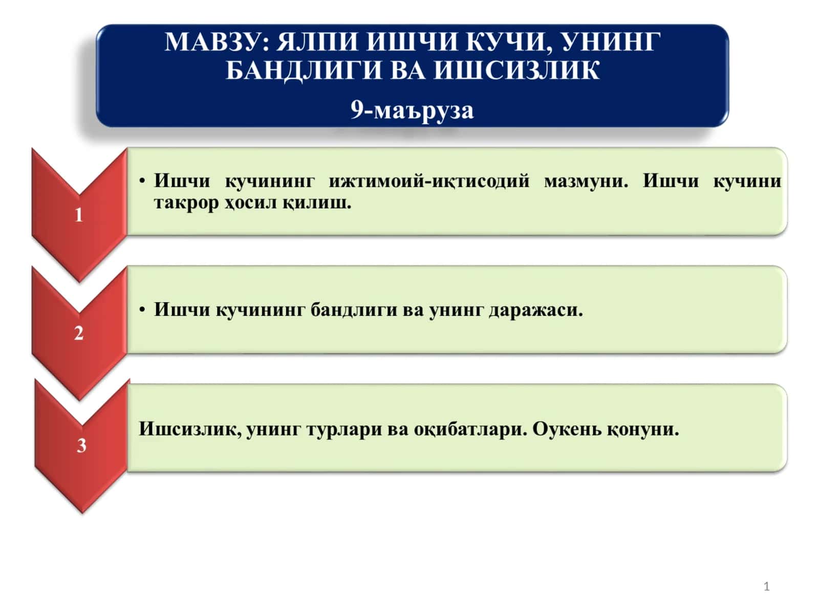 Ишчи кучи 1