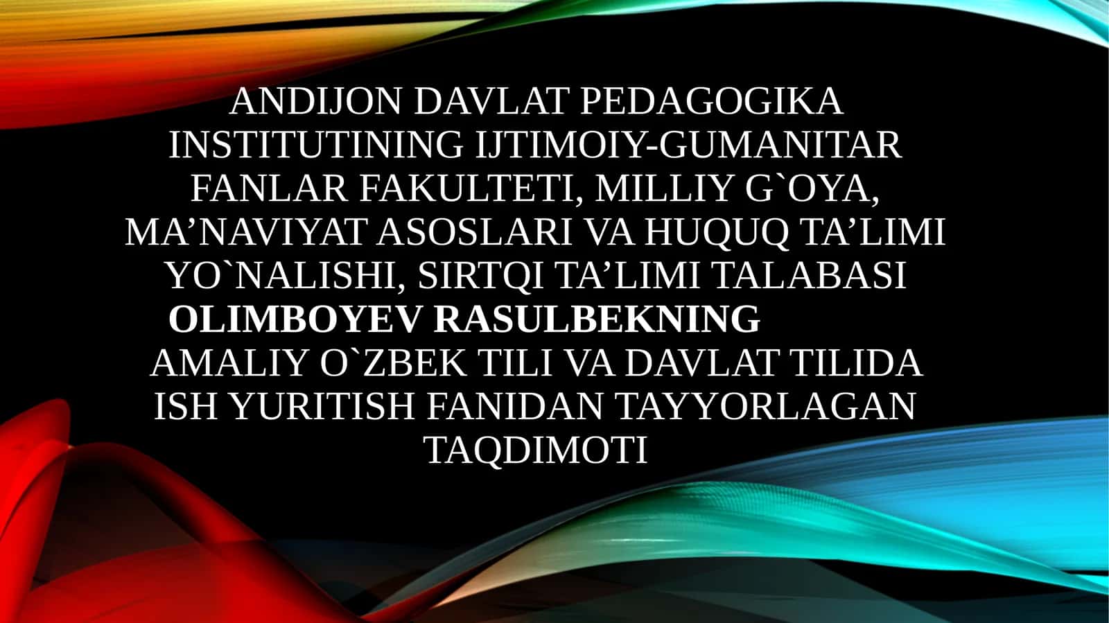 Malumotaxborotxujjatlari: Ariza Ishonchnoma Tilxat Tavsifnoma 1