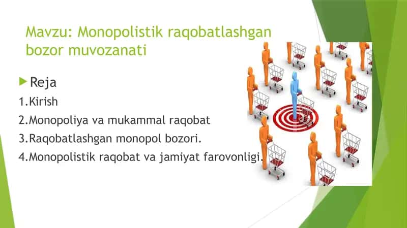 Monopolistik raqobat va jamiyat farovonligi 1