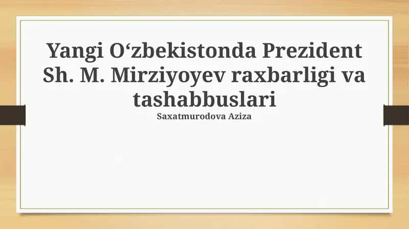 O‘zbekiston Konstitutsiyasi 2023-yilda yangi tahrirda qabul qilinib 1