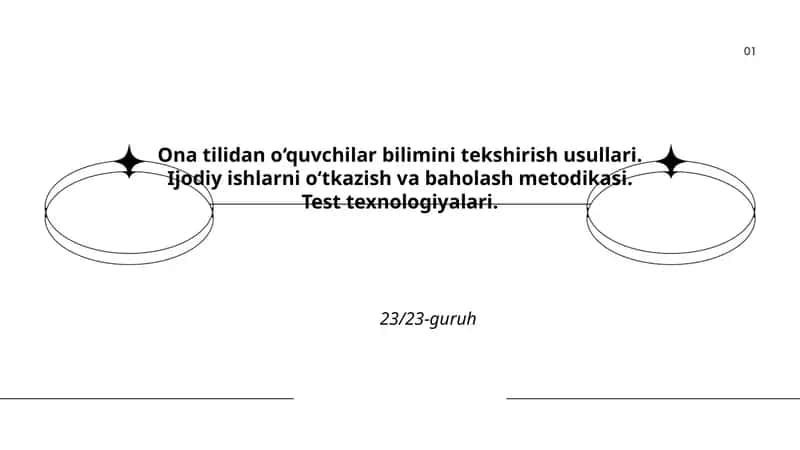 Ona tilidan o‘quvchilar bilimini tekshirish usullari 1