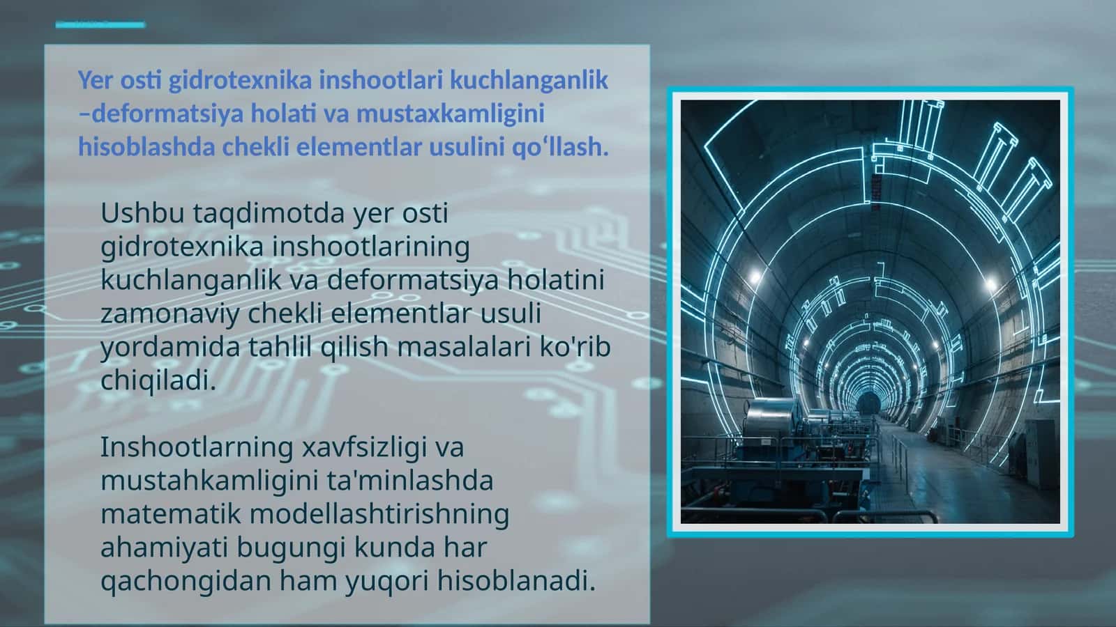 Yer osti gidrotexnika inshootlari 1