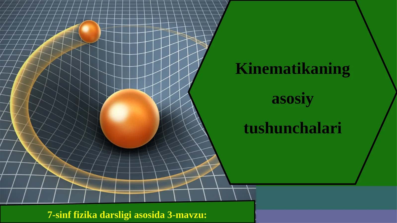 7-sinf Fizika fanidan Kinematikaning asosiy tushunchalari dars ishlanma 1