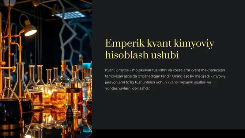 Emperik kvant kimyoviy hisoblash uslubi 1