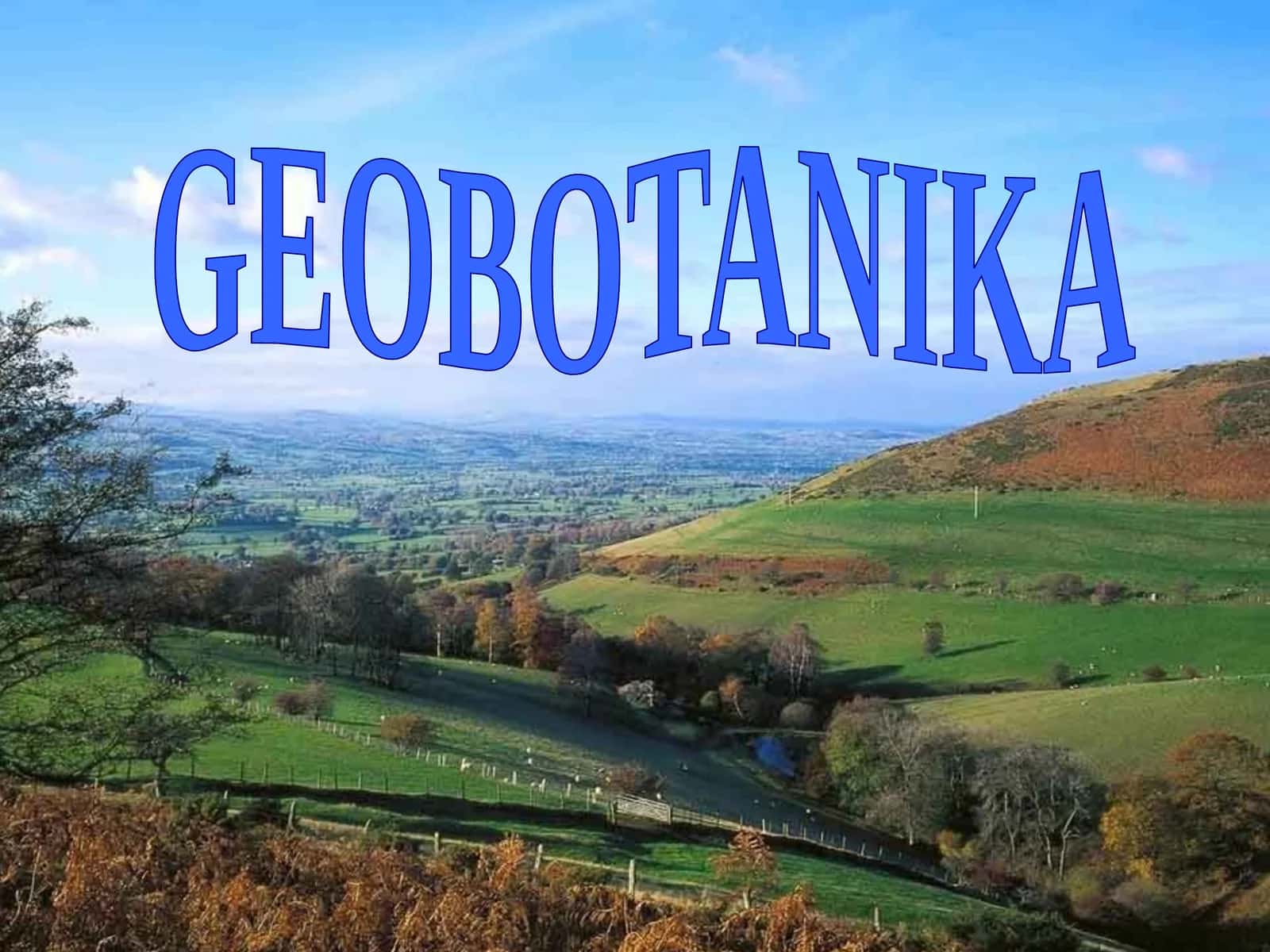 GEOBOTANIKA 1
