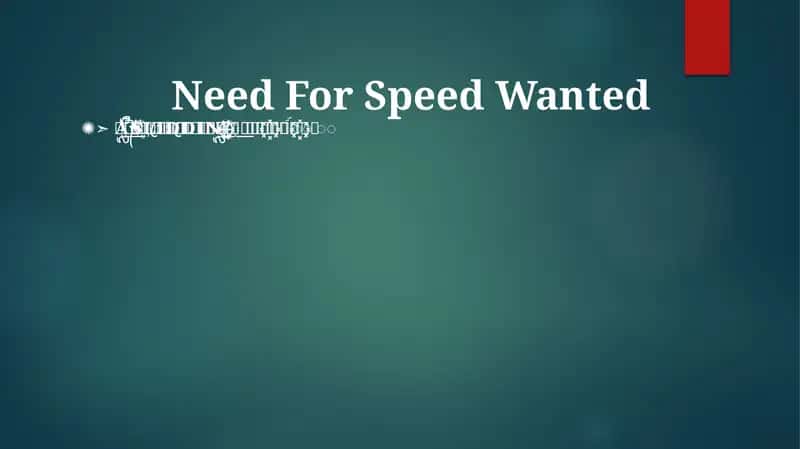 Need for Speed Wanted 1