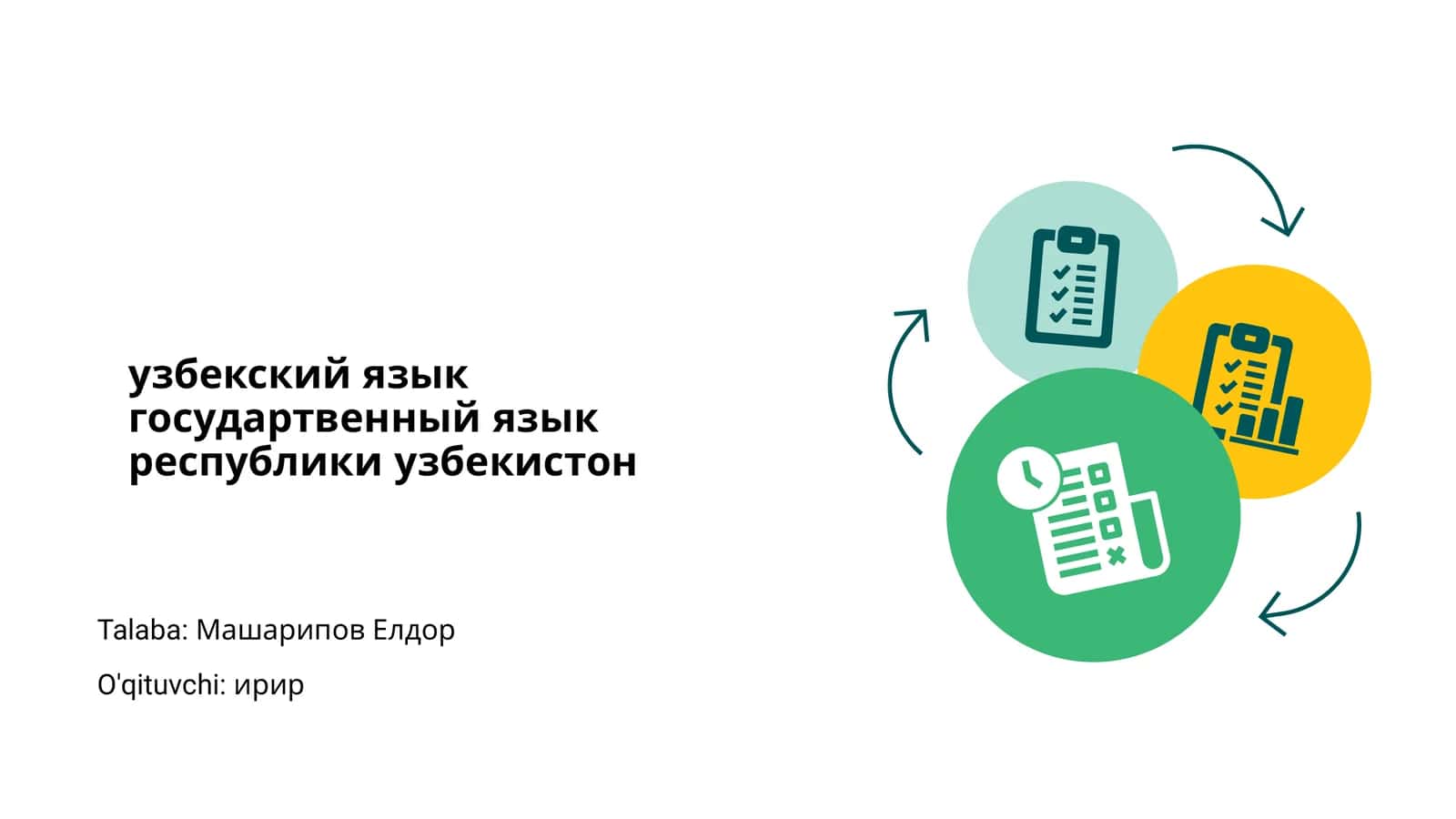 O‘zbekiston Respublikasi Davlat Tilining Tarixi 1