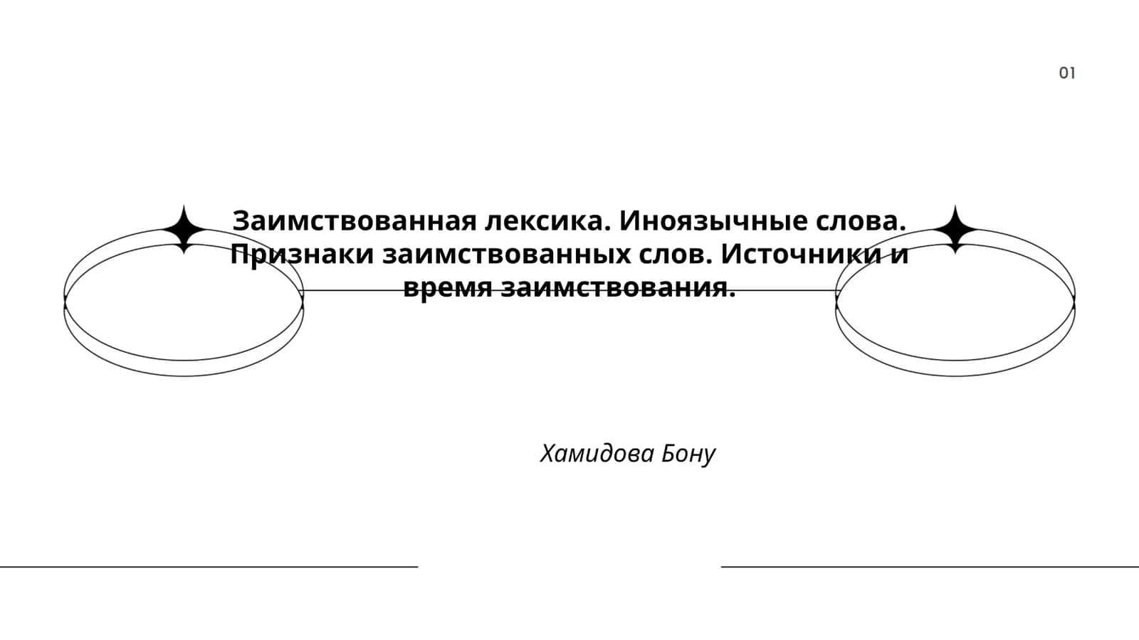 Заимствованная лексика. Иноязычные слова 1