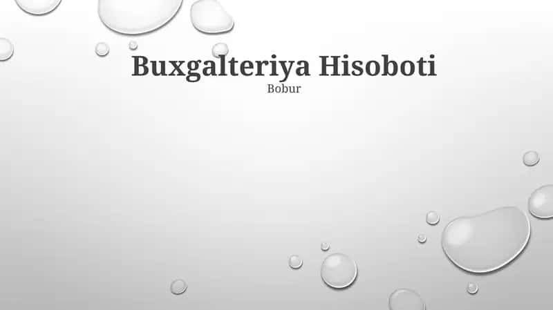 Buxgalteriya Hisoboti 1