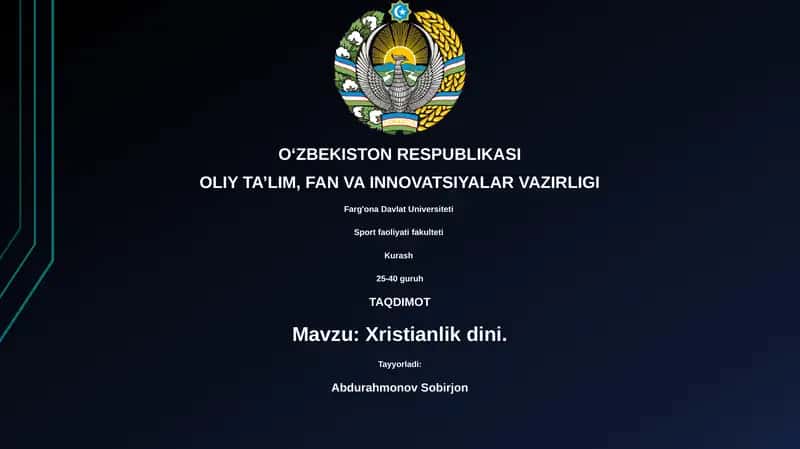 Xristianlik dini 1