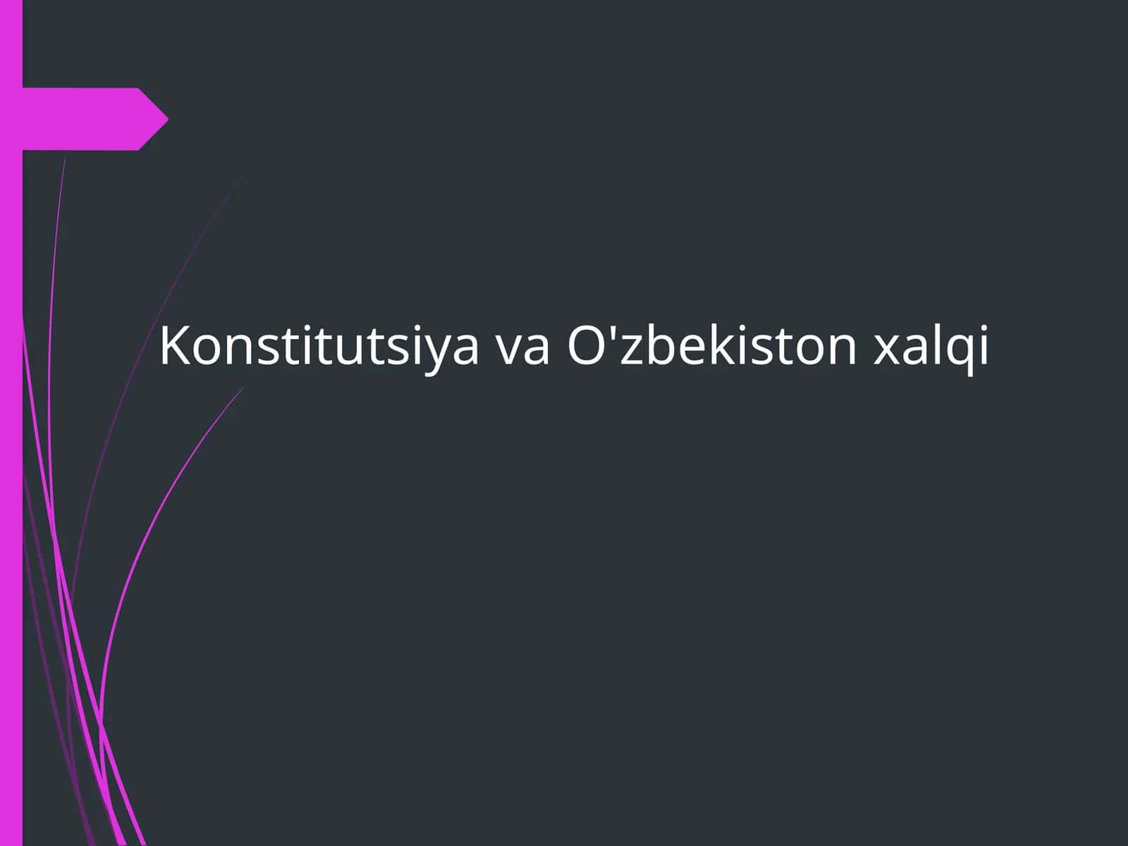 Konstitutsiyava O'zbekiston xalqi 1