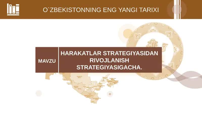 HARAKATLAR STRATEGIYASIDAN RIVOJLANISH STRATEGIYASIGACHA. 1