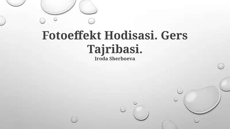 Fotoeffekt Hodisasi 1