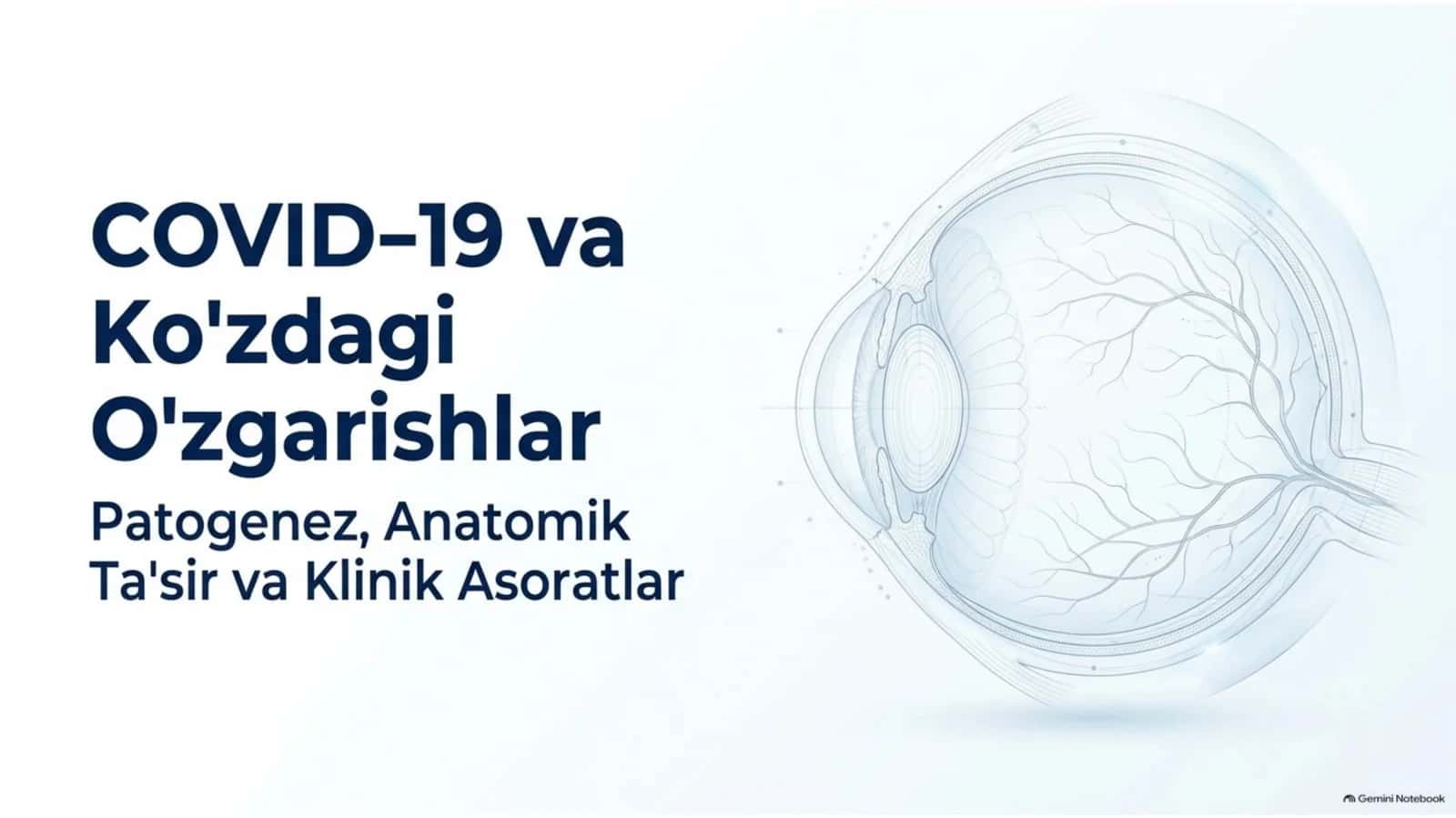 COVID-19 da ko‘zdagi o‘zgarishlar — 15 slaydli taqdimot 1