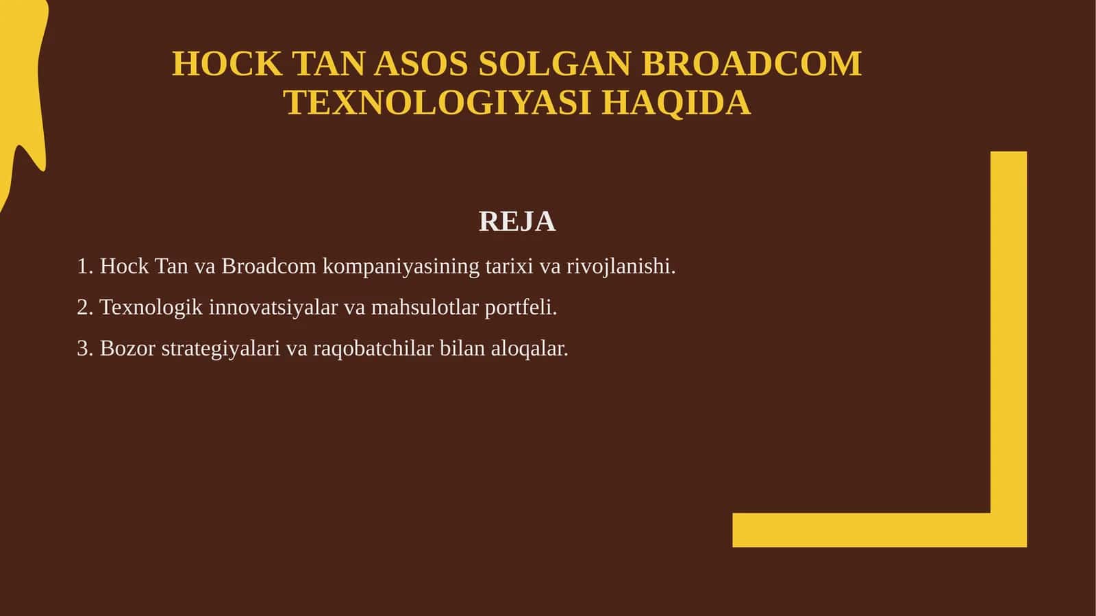 Broadcom haqida 1
