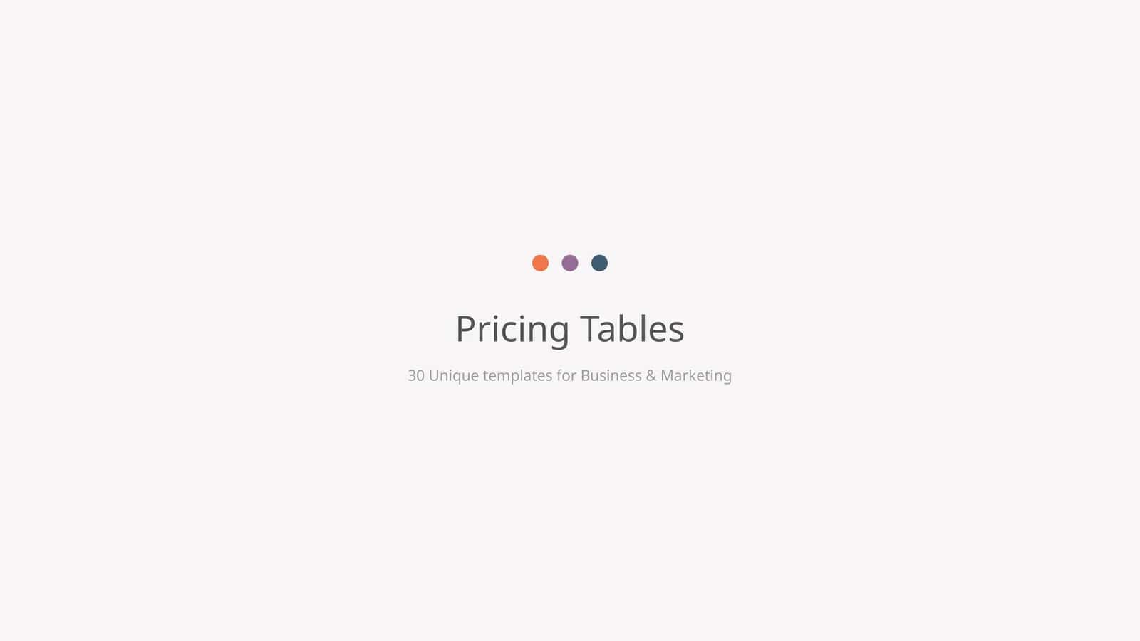 Unique Business & Marketing Templates 1