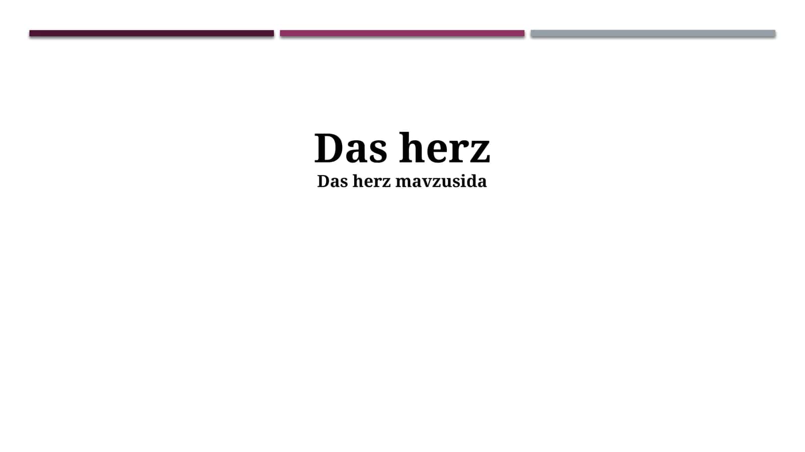 Das herz 1