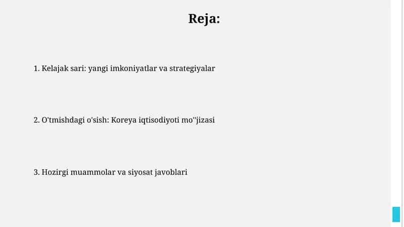 Hozirgi muammolar va siyosat javoblari 1