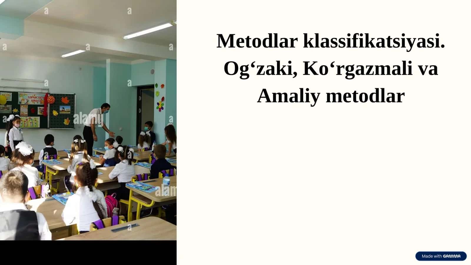 Metodlarklassifikatsiyasi.Og‘zaki,Ko‘rgazmalivaAmaliymetodlar 1