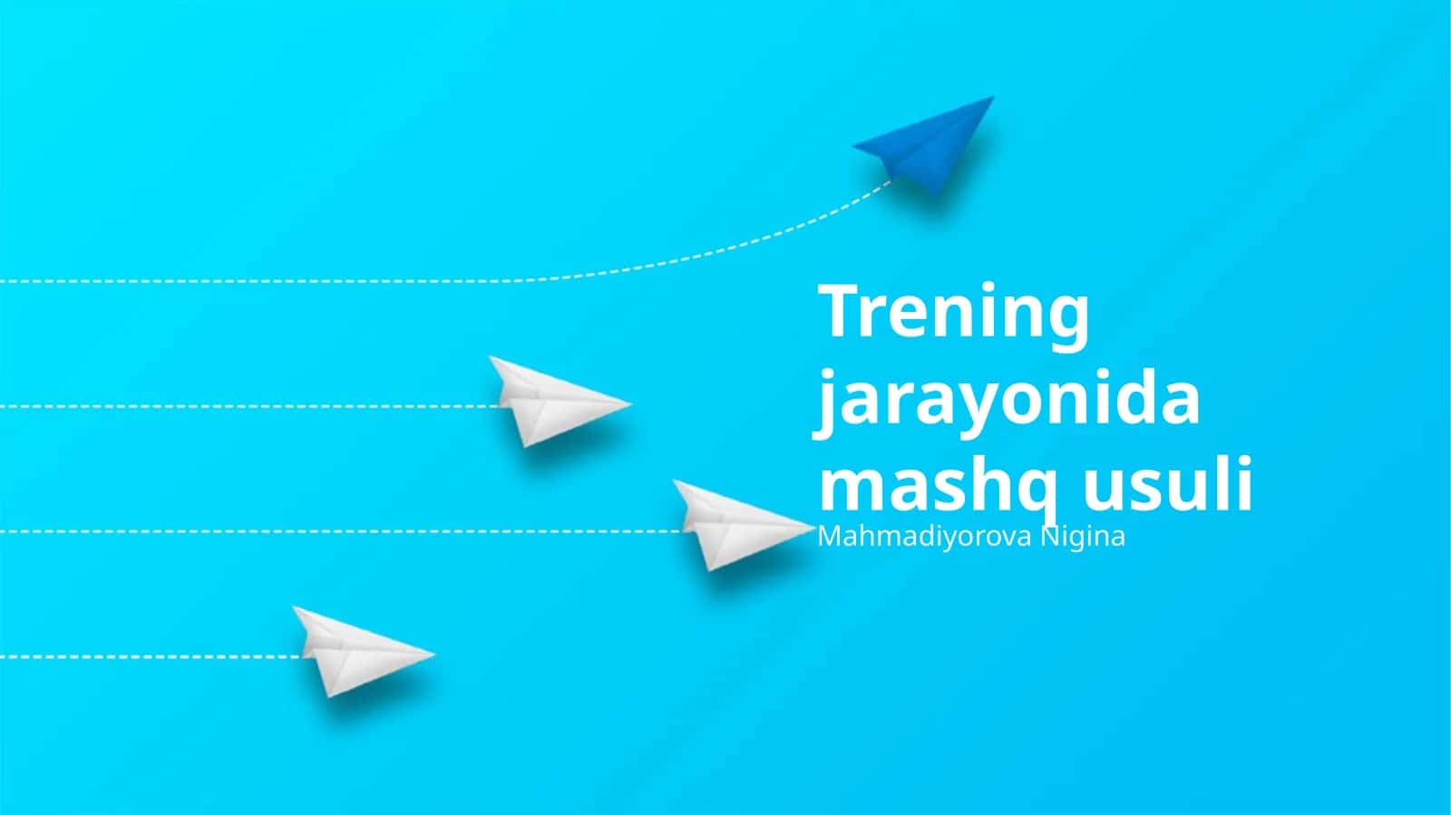 Trening Samaradorligini Baholash 1