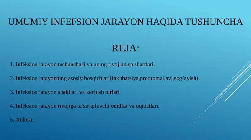 uMumiy infefsion jarayon haqida tushuncha 1
