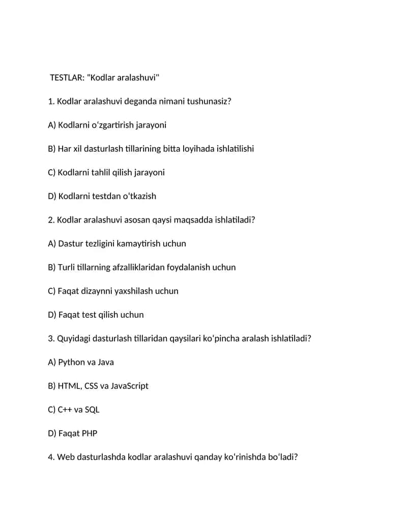 Kodlar aralashuvi 1