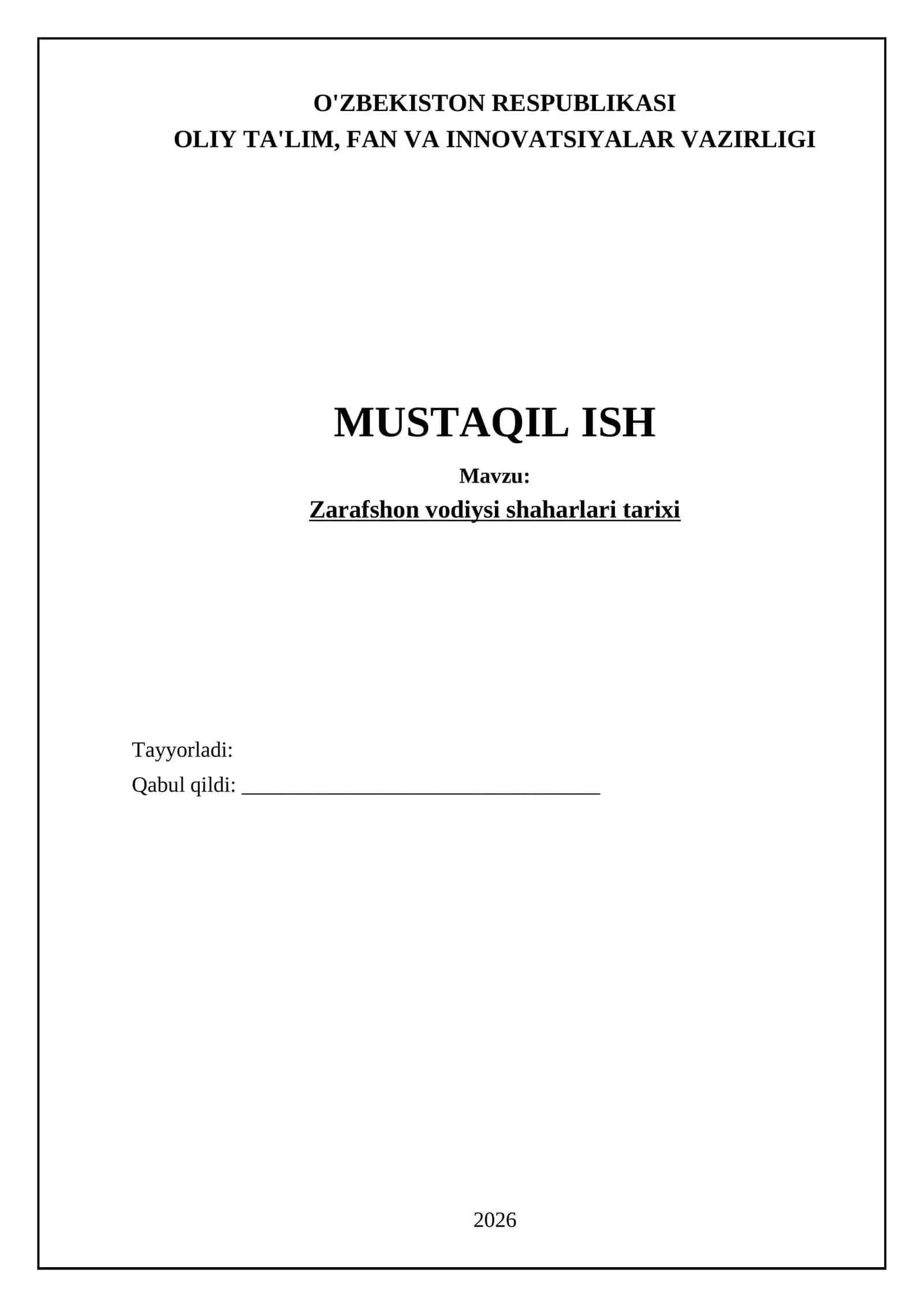 Zarafshon vodiysining qadimiy shaharlari tarixi 1