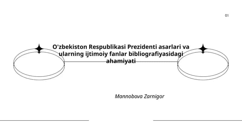O'zbekiston Respublikasi Prezidenti asarlari va ularning ijtimoiy fanlar bibliografiyasidagi ahamiyati 1