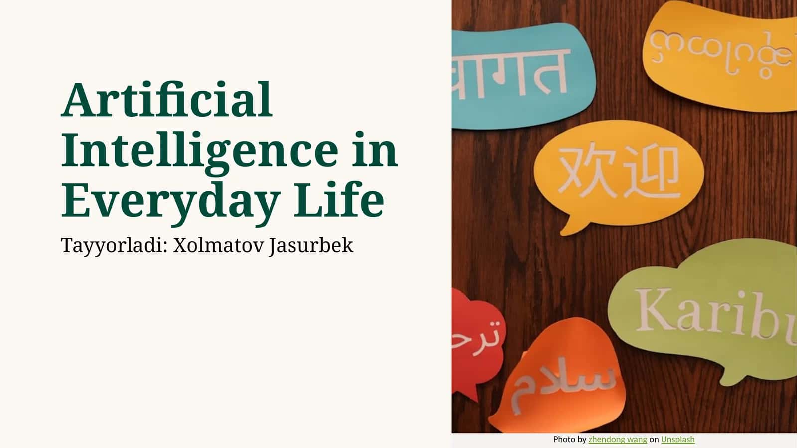Artificial Intelligence in Everyday Life 1