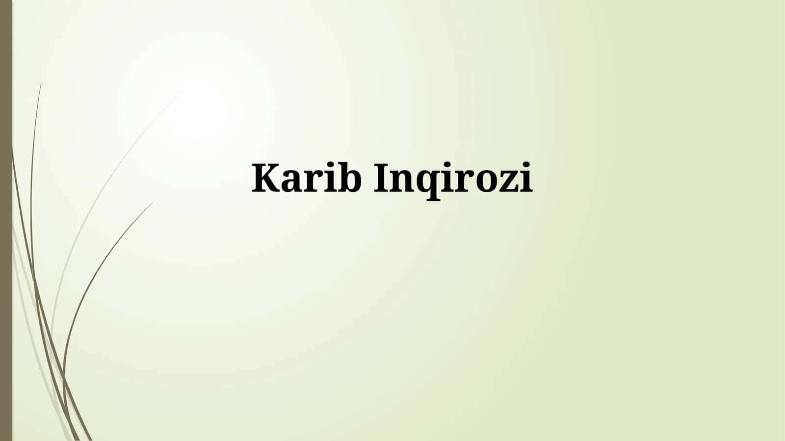 KaribInqirozi 1