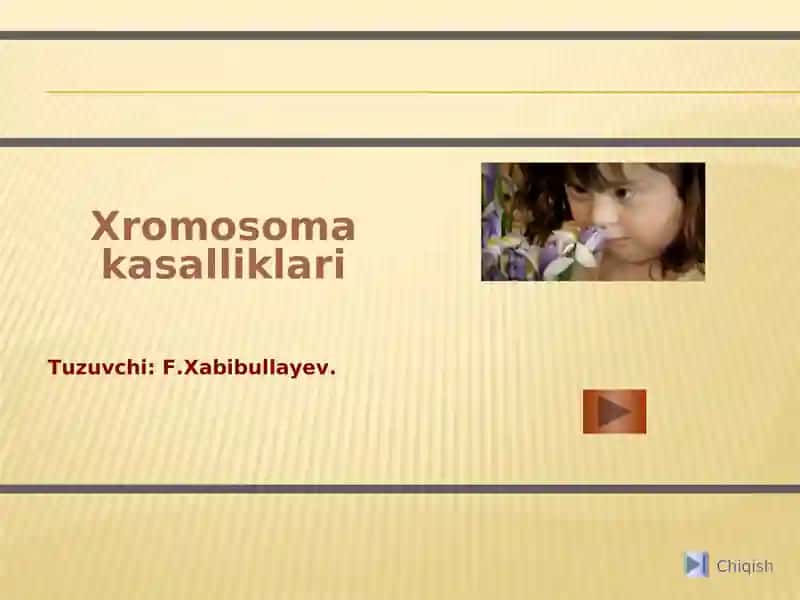 Xromosoma kasalliklari