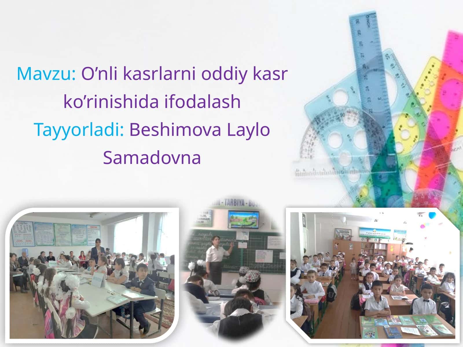 O’nlikasrlarni oddiy kasr ko’rinishida ifodalash 1
