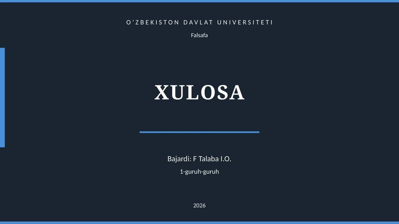 Falsafa 1