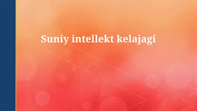 Suniy intellekt kelajagi 1