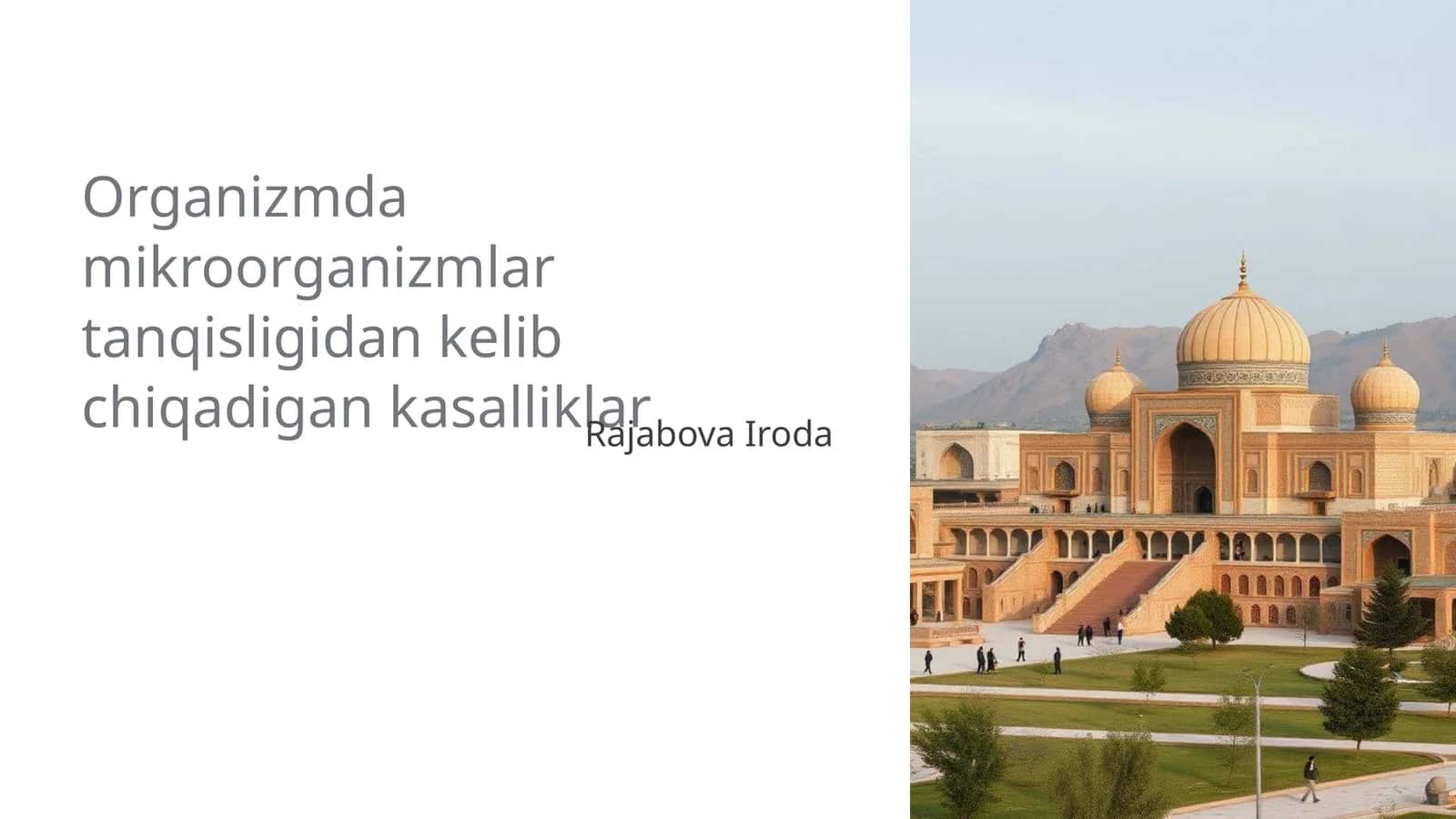 Organizmda mikroorganizmlar tanqisligidan kelib chiqadigan kasalliklar 1