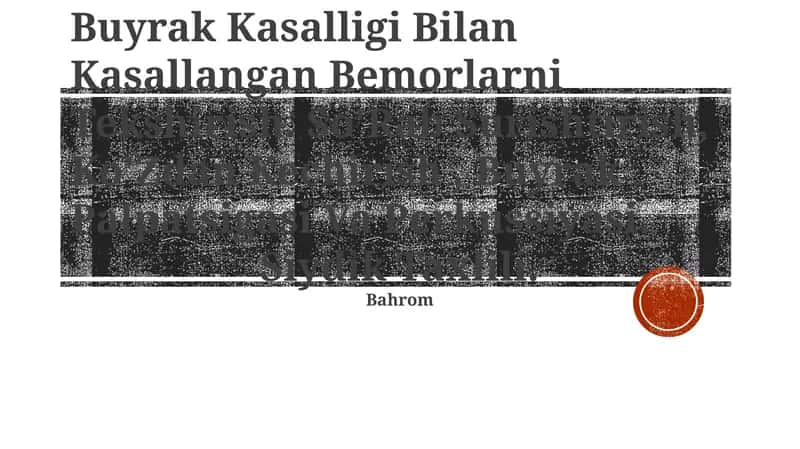 Buyrak Kasalligi Bilan Kasallangan Bemorlarni Tekshirish 1