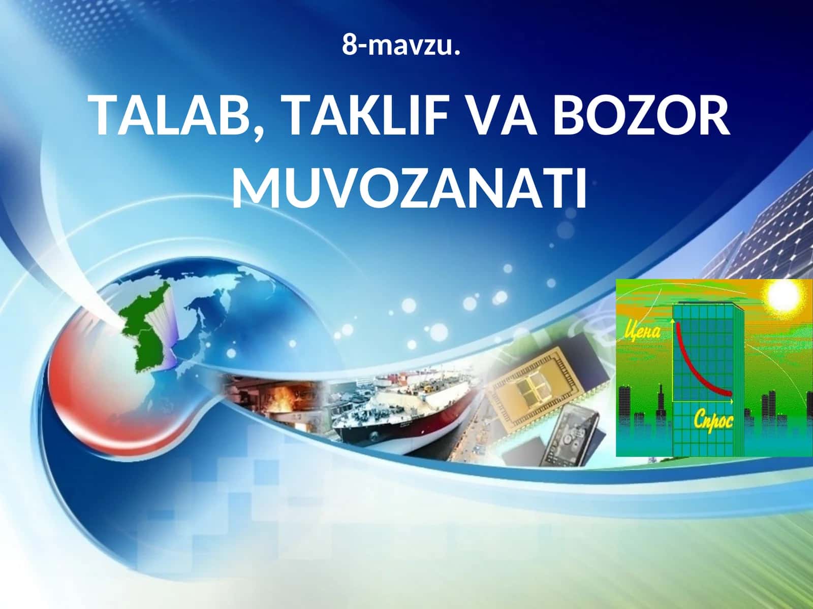 TALAB, TAKLIF VA BOZOR MUVOZANATI 1