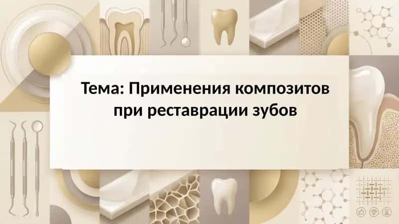 Применения композитов при реставрации зубов 1
