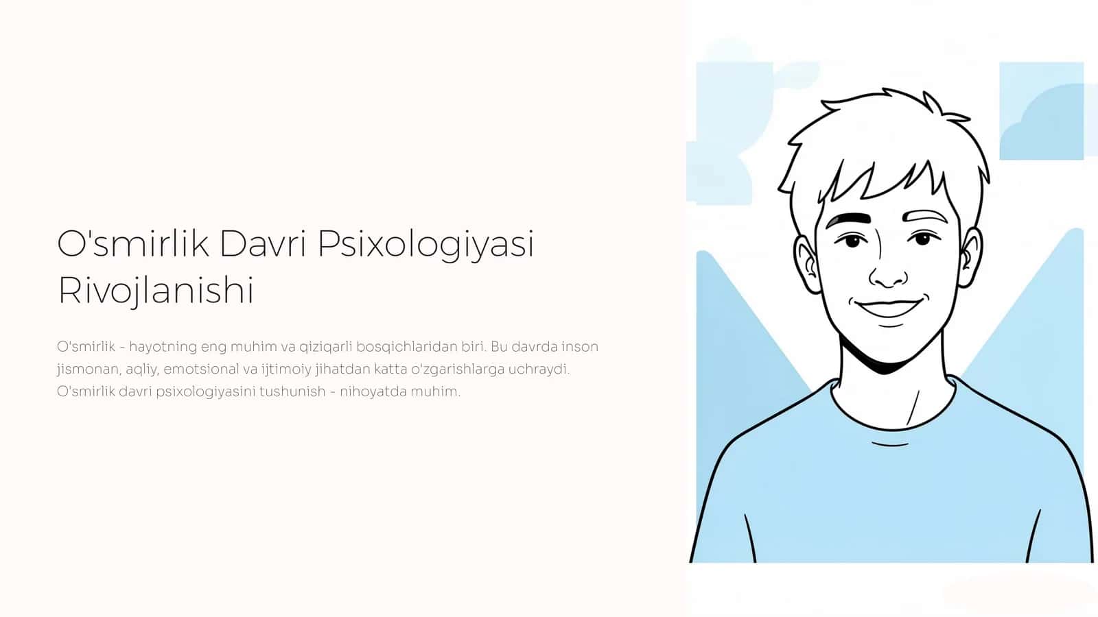 O'smirlik Davri Psixologiyasi Rivojlanishi 1
