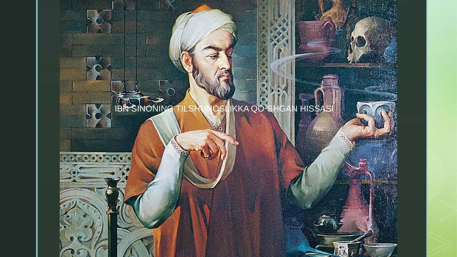 IBN SINONING TILSHUNOSLIKKA QO`SHGAN HISSASI 1