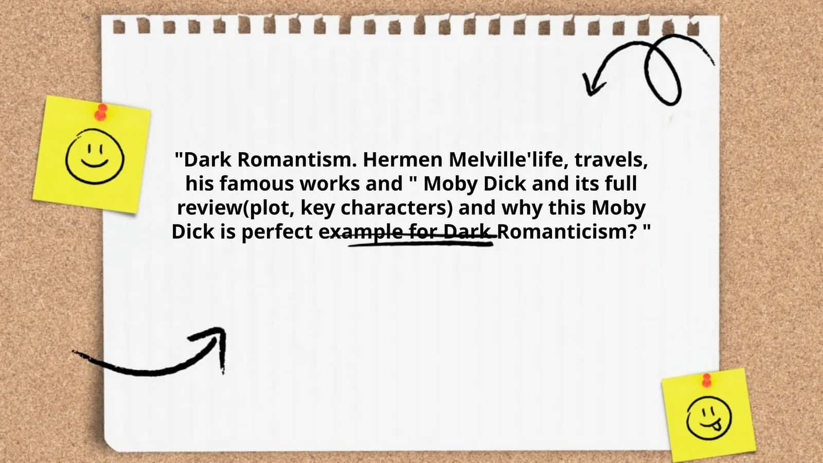 Dark Romantism. Hermen Melville'life, travels, his famous works and " Moby Dick and its full review(plot, key characters) and why this Moby Dick is perfect example for Dark Romanticism? 1