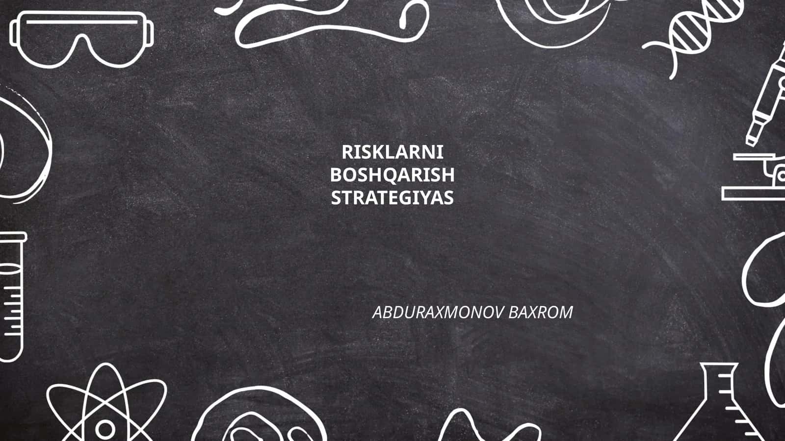 Risklarni aniqlash metodologiyasi 1