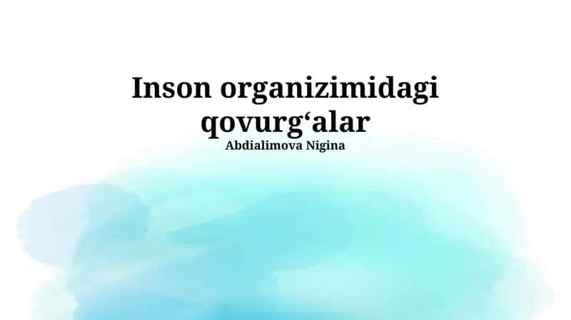 Qovurg'alarning Tuzilishi va Joylashuvi 1