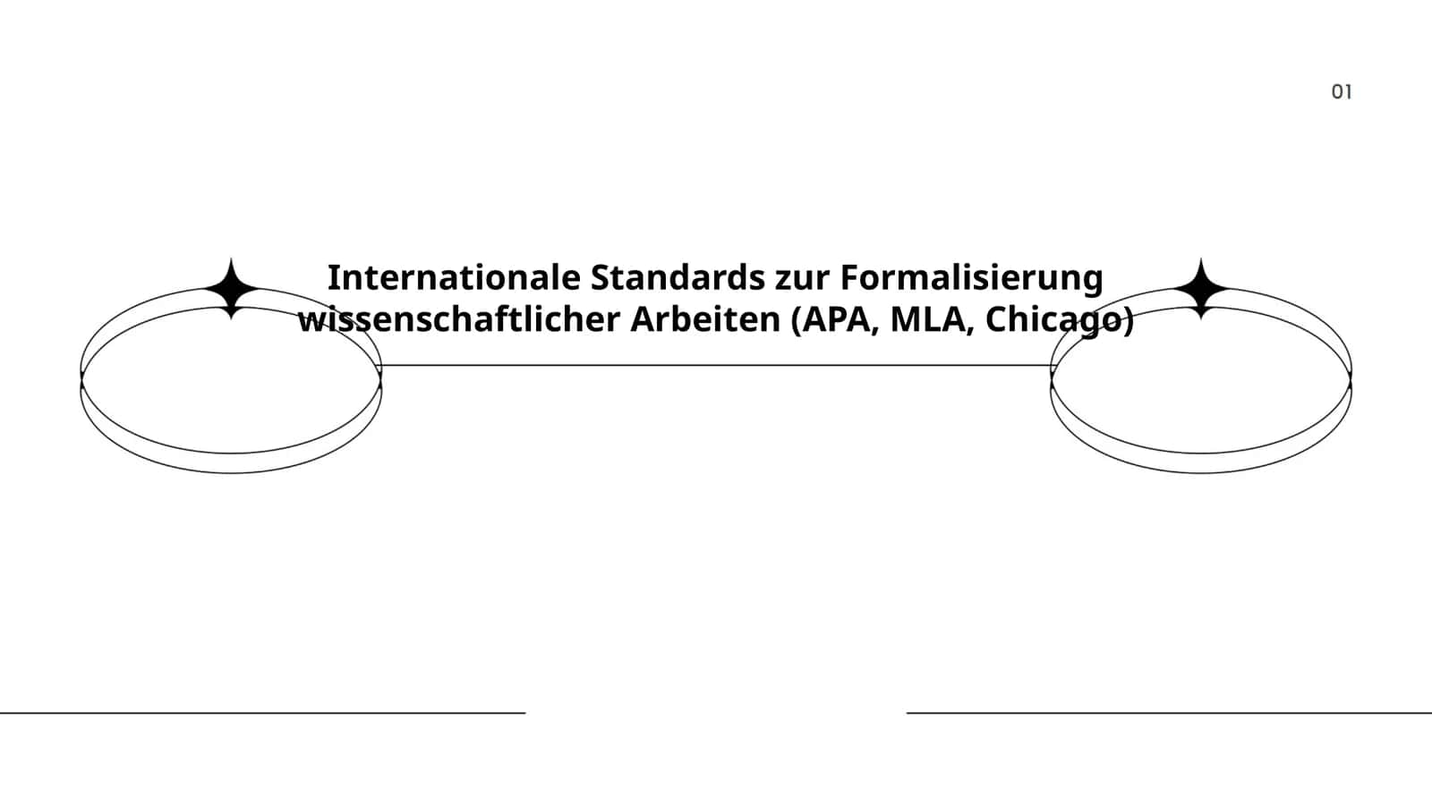 Internationale Standards zur Formalisierung wissenschaftlicher Arbeiten (APA, MLA, Chicago) 1