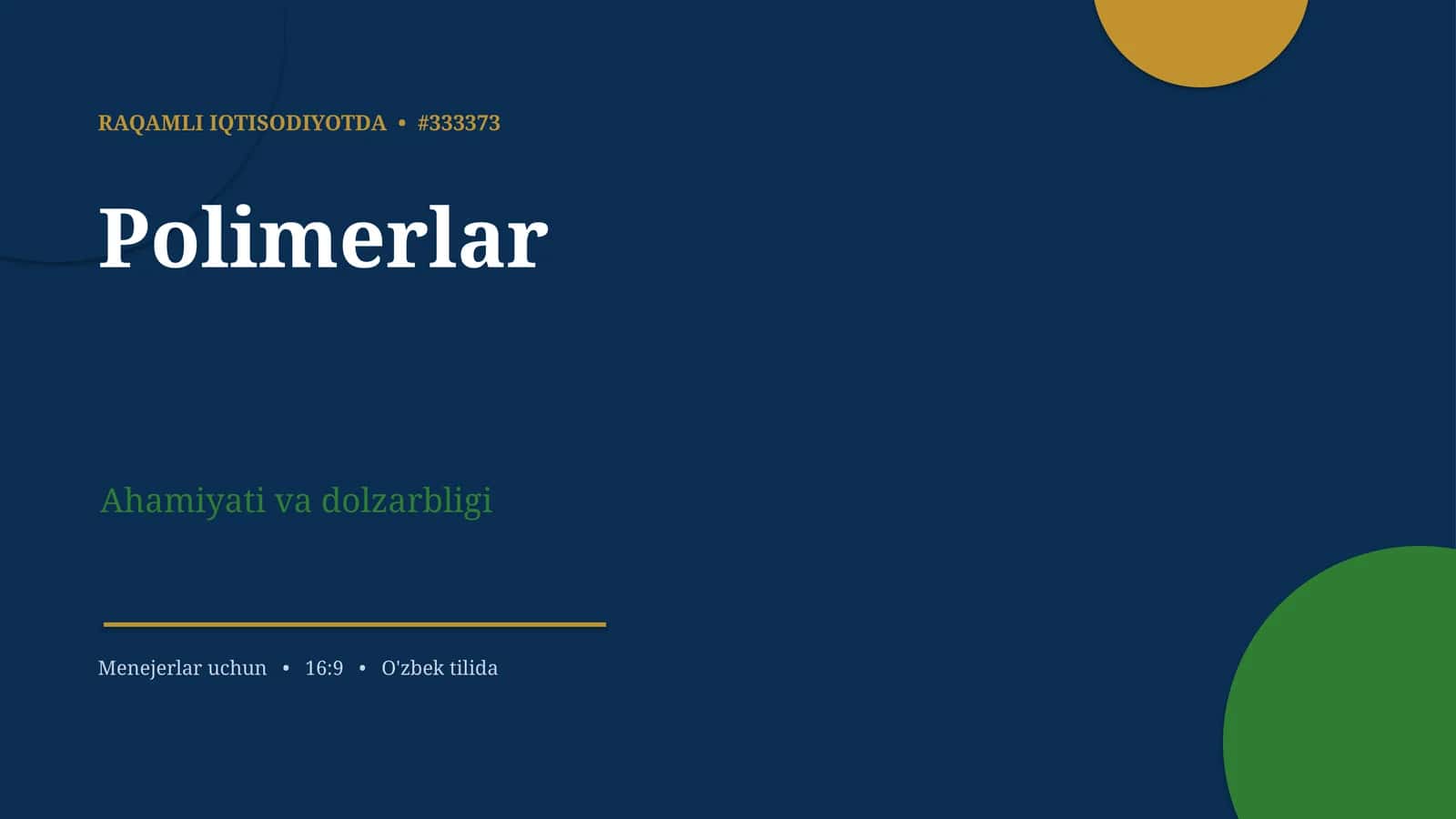 Polimerlar 1