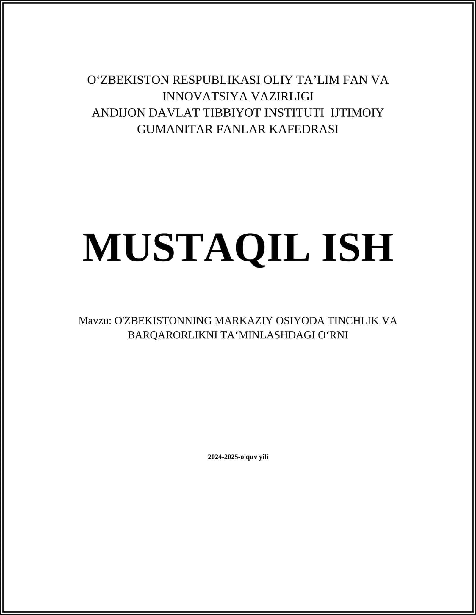 O'zbekistonning mintaqaviy diplomatiya siyosati 1